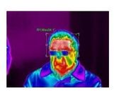 Macchina fotografica non raffreddata di registrazione di immagini termiche del Vox FPA dello zoom elettronico in tempo reale 2× per la misura di temperatura corporea